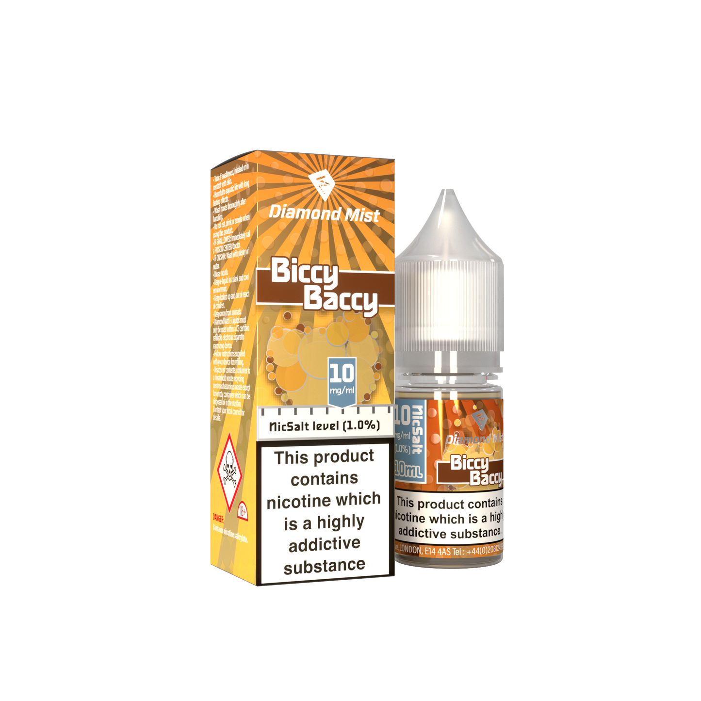 Diamond Mist Nic Salt - Biccy Baccy