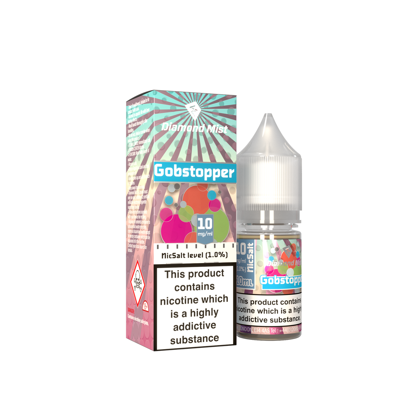 Diamond Mist Nic Salt - Gobstopper