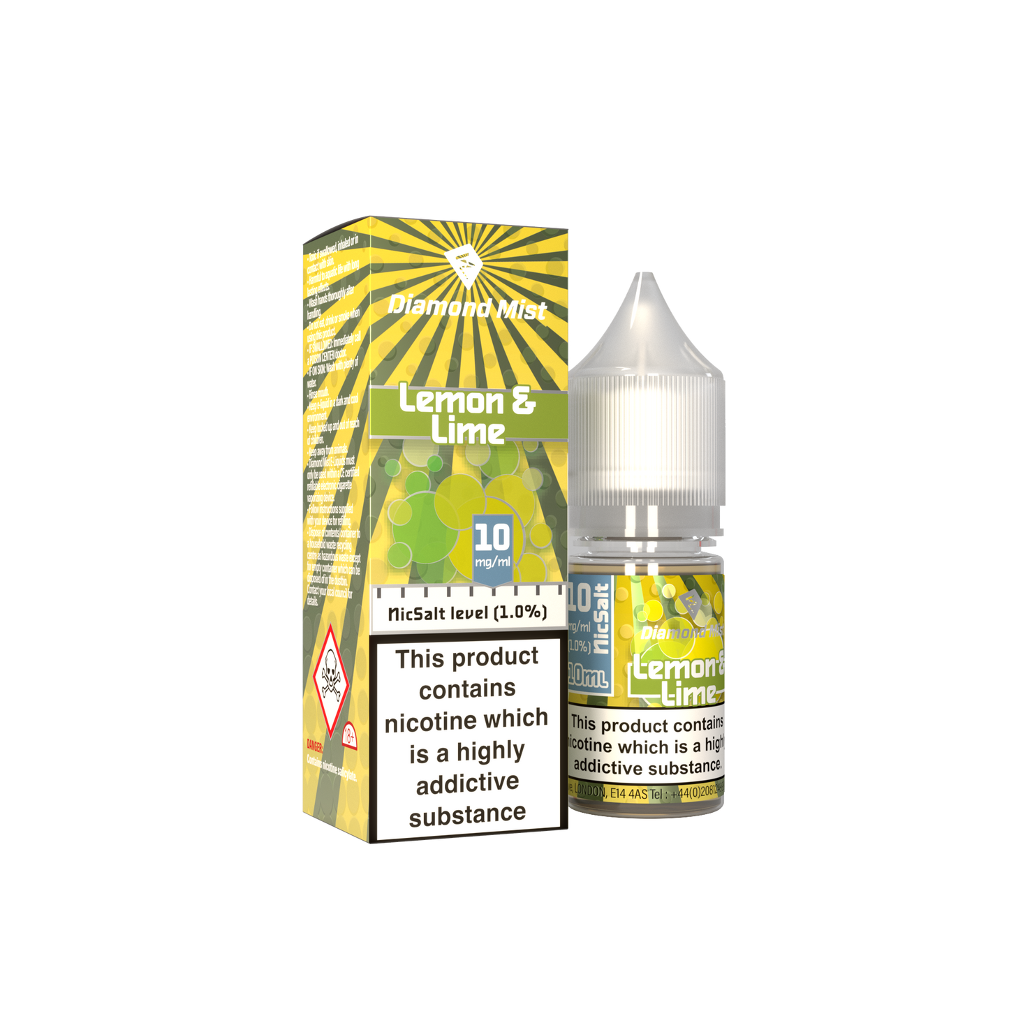Diamond Mist Nic Salt - Lemon & Lime