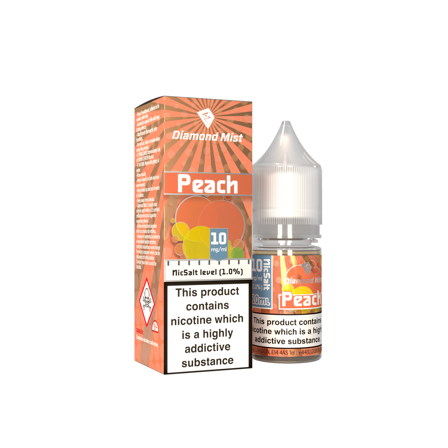 Diamond Mist Nic Salt - Peach
