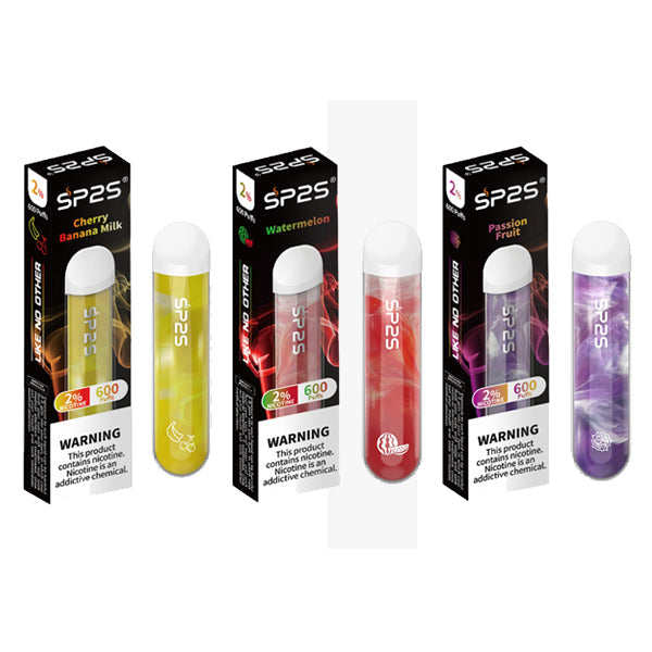 SP2S - Disposable Vape Device 600 Puffs 20mg