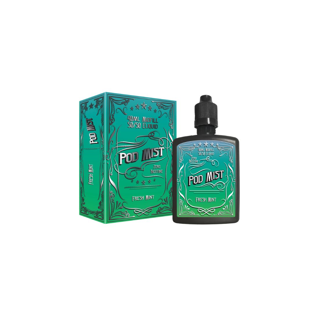 Pod Mist - Midfill 40ml Shortfill (50VG/50PG) 0mg
