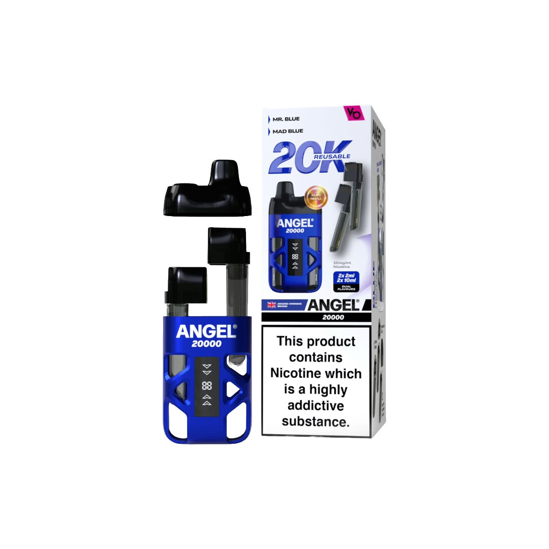 Vapes Bars - Angel 20000 Dual Prefilled Pod Vape Kit 20000 Puffs 20mg