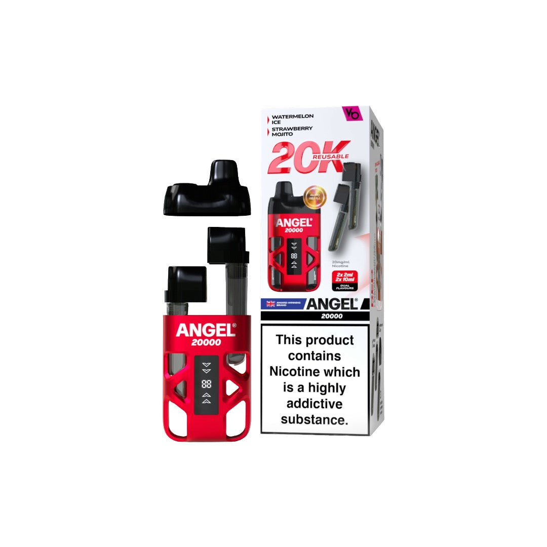 Vapes Bars - Angel 20000 Dual Prefilled Pod Vape Kit 20000 Puffs 20mg