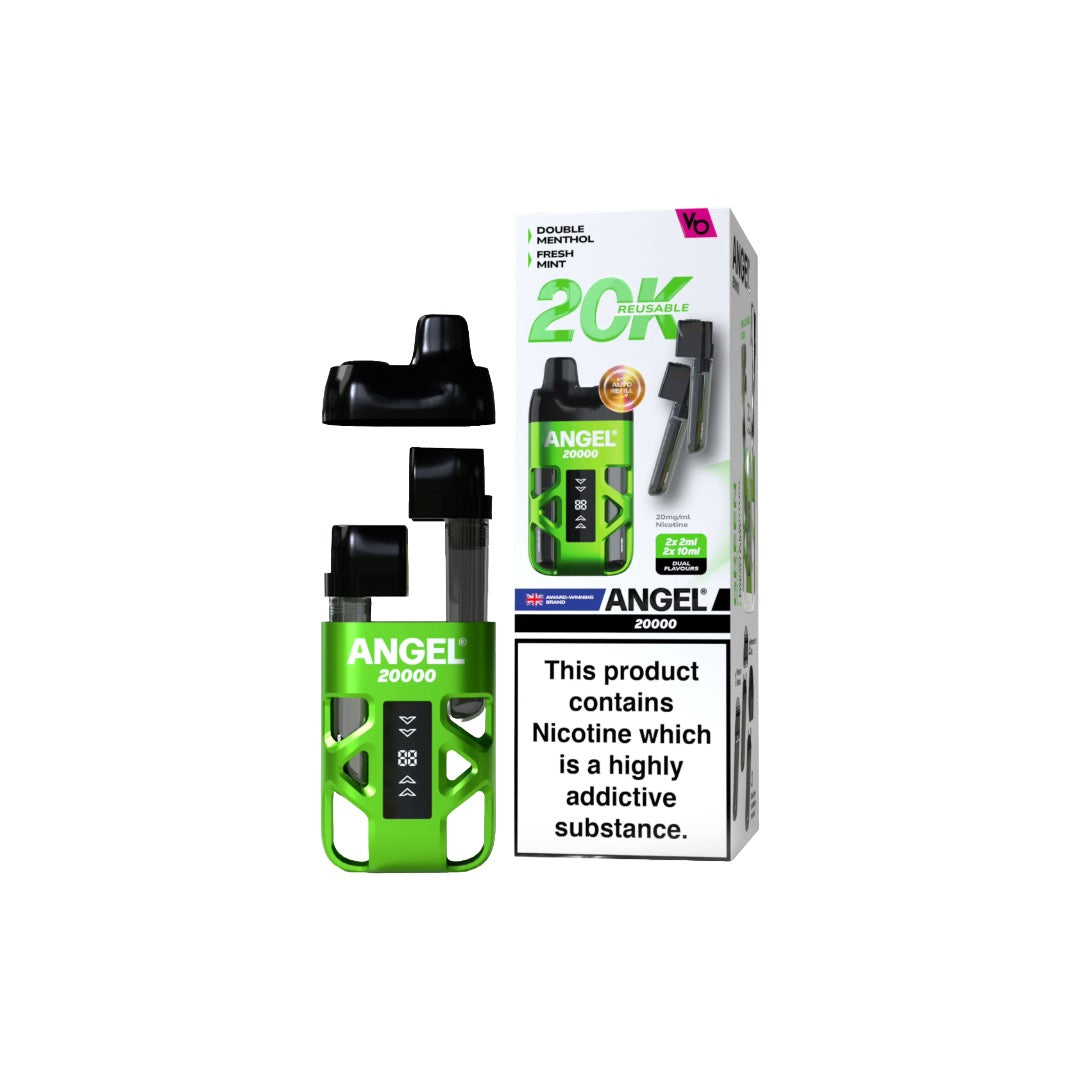 Vapes Bars - Angel 20000 Dual Prefilled Pod Vape Kit 20000 Puffs 20mg