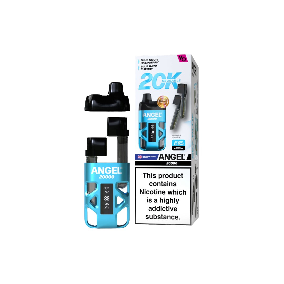 Vapes Bars - Angel 20000 Dual Prefilled Pod Vape Kit 20000 Puffs 20mg