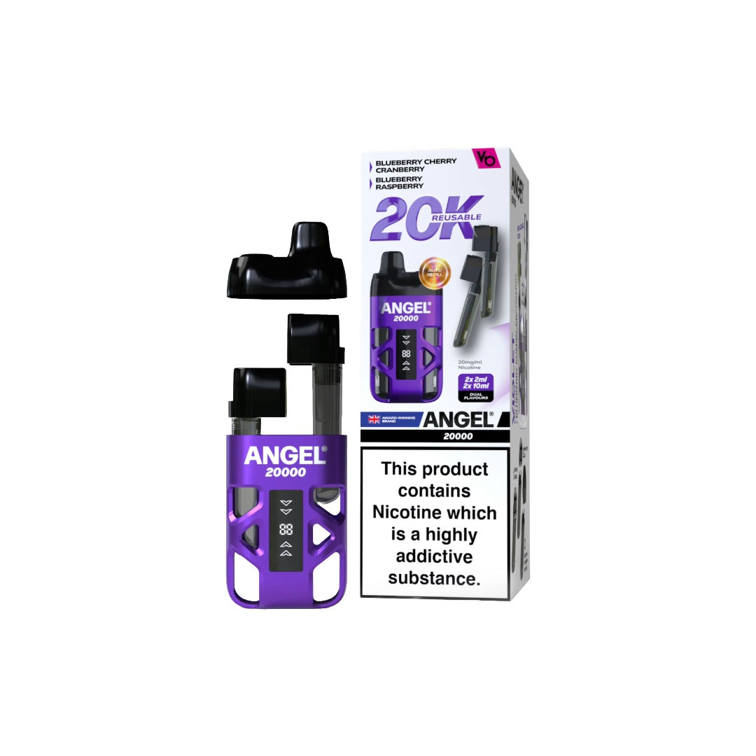 Vapes Bars - Angel 20000 Dual Prefilled Pod Vape Kit 20000 Puffs 20mg