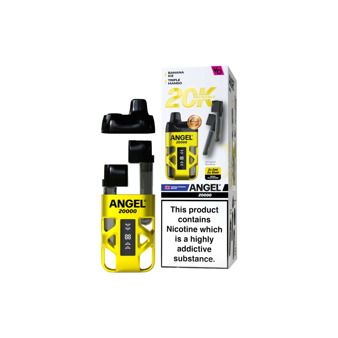 Vapes Bars - Angel 20000 Dual Prefilled Pod Vape Kit 20000 Puffs 20mg