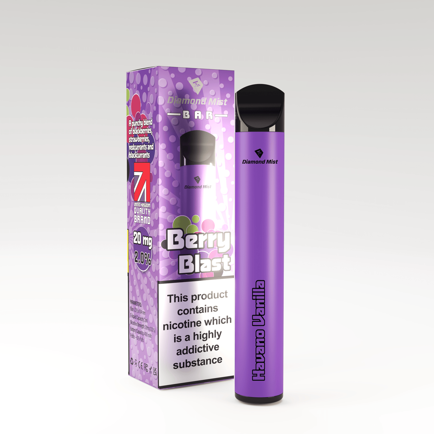 Diamond Mist Disposable Berry Blast