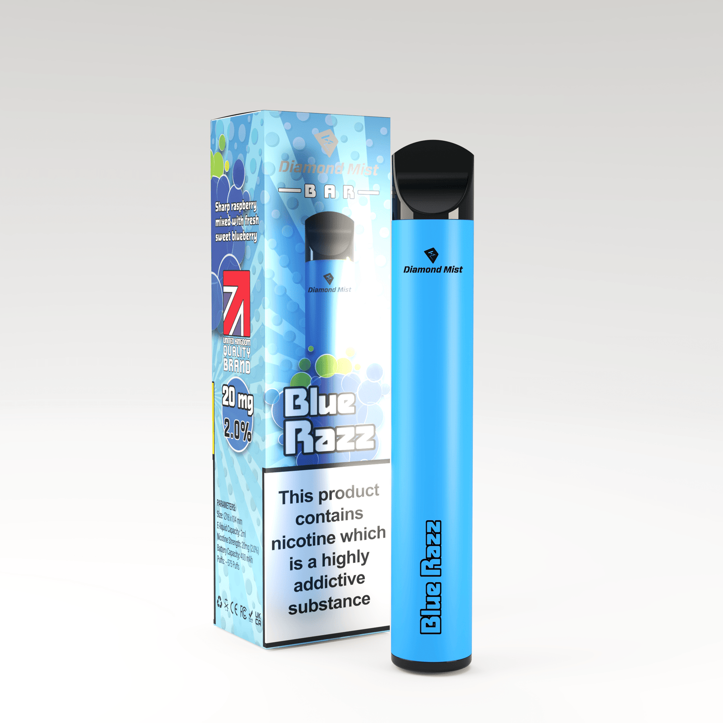 Diamond Mist Disposable Blue Razz