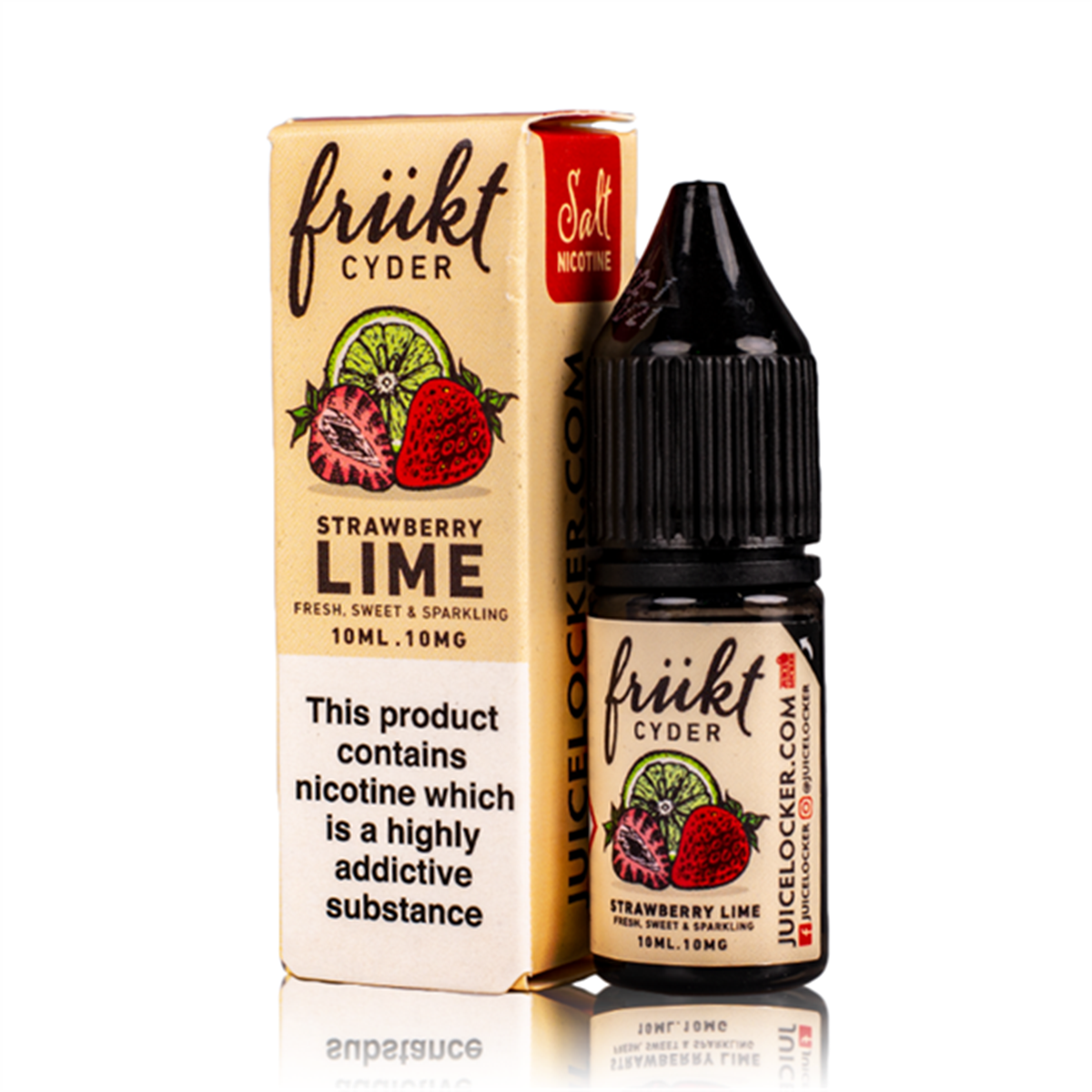 Frukt - Strawberry & Lime 10ml Nic Salt