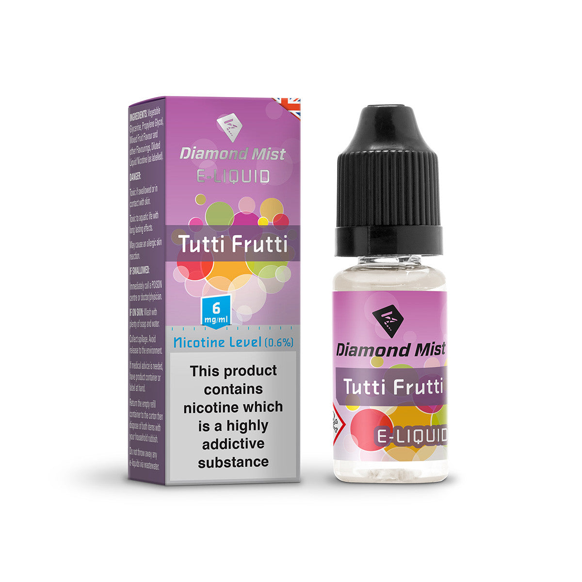 Diamond Mist Tutti Frutti eLiquid | Vape Inc | UK