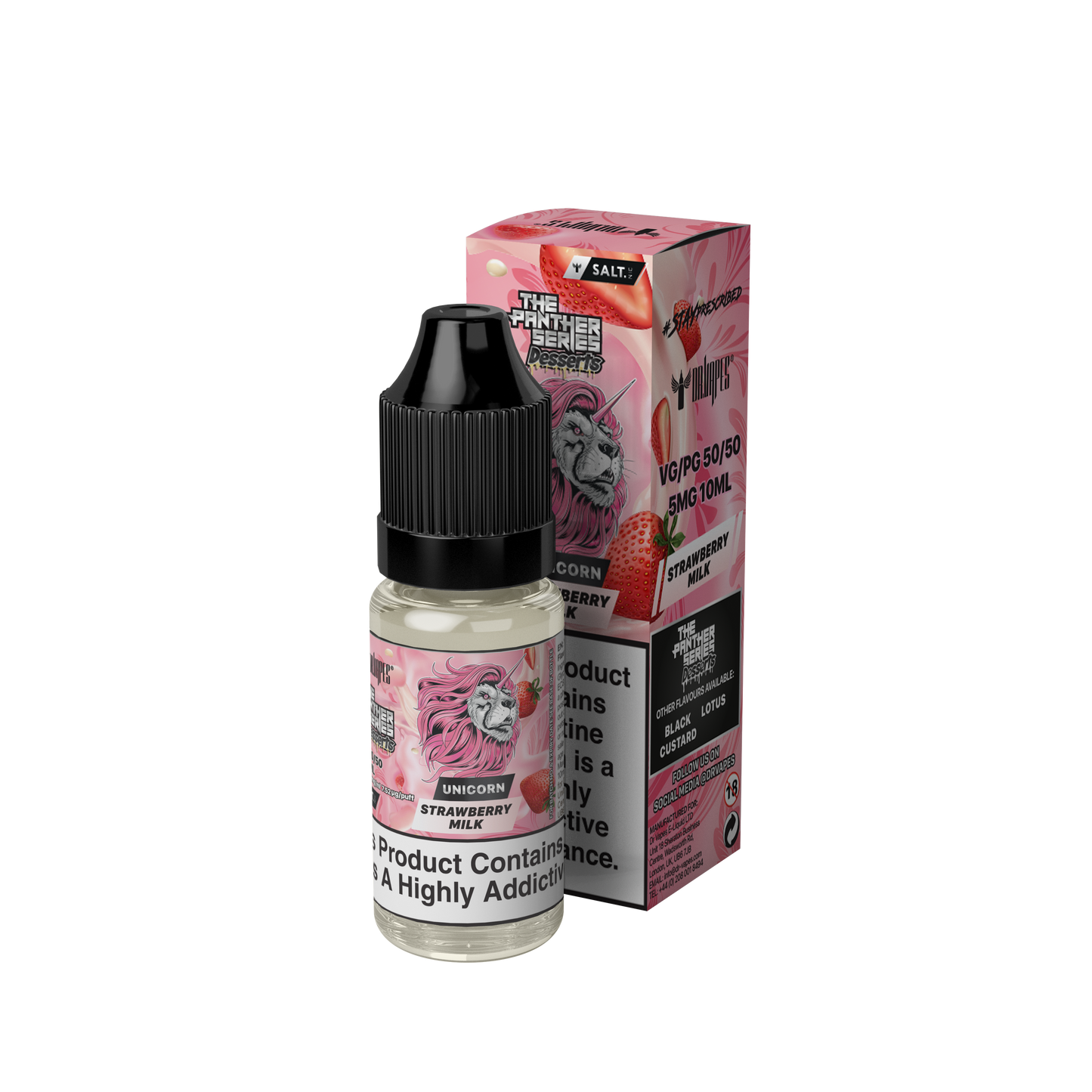 Dr. Vapes Desserts Unicorn Strawberry Milk Nic Salt