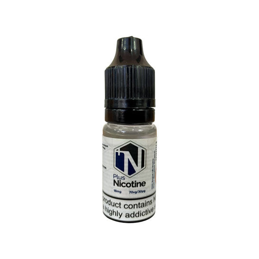 Plus Nicotine - Flavourless Nicotine Shot 10ml (70VG) 18mg