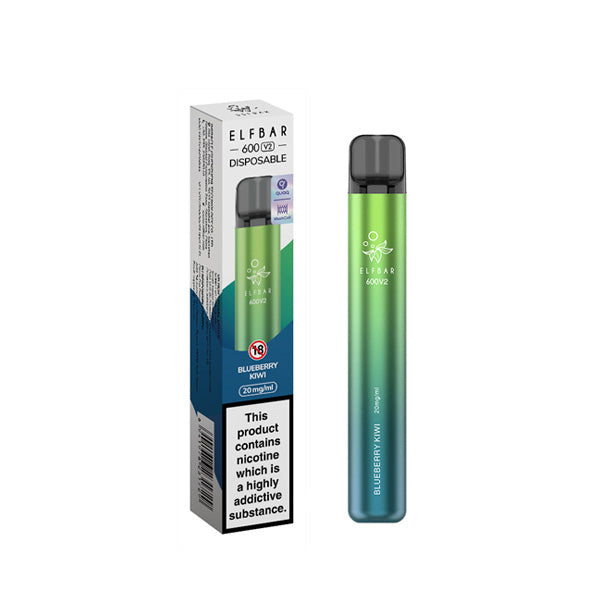 ELF Bar - 600 V2 Disposable Vaping Device 600 Puffs 20mg