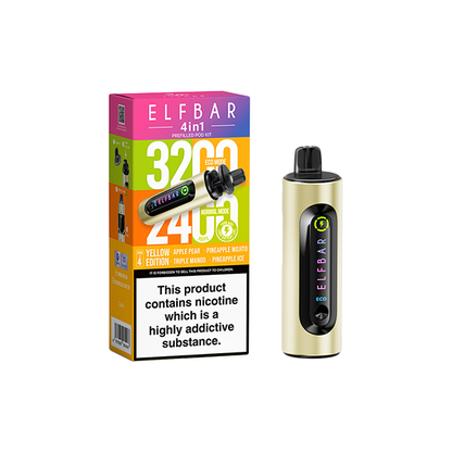 Elf Bar - 4 in 1  Pod Vape Kit 3200 Puffs 20mg