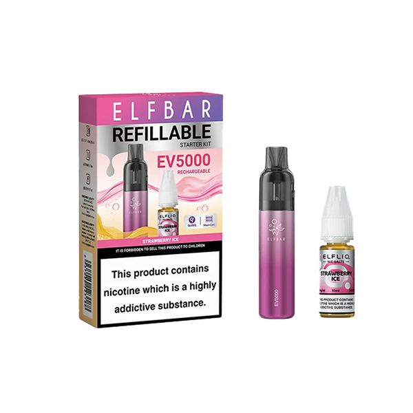 Elf Bar - EV5000 Disposable Pod Kit + 20mg ElfLiq Salt