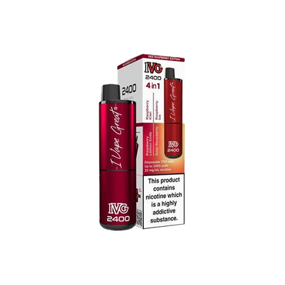 IVG - 2400 Disposable Vapes 2400 Puffs - 4 in 1 Multi-Edition 20mg