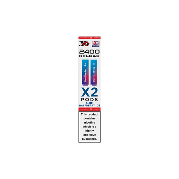 IVG - 2400 Reload Prefilled Pods 2ml 2400 Puffs - 2 Pcs 20mg