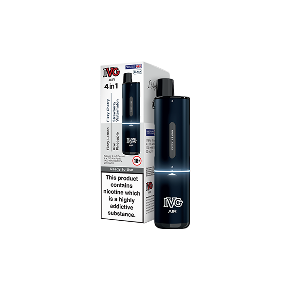 IVG - Air 4 in 1 Disposable Rechargeable Pod Vape Kit 2400 Puffs 20mg