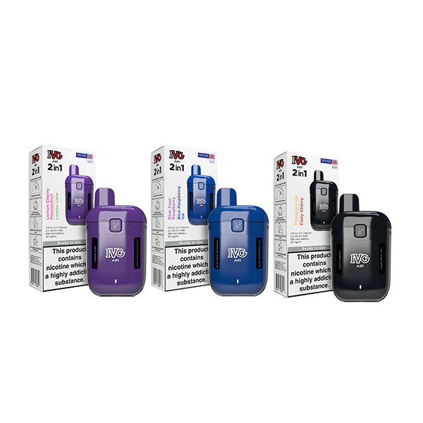 IVG - Air 2 in 1 Disposable Rechargeable Pod Vape Kit 1200 Puffs 20mg