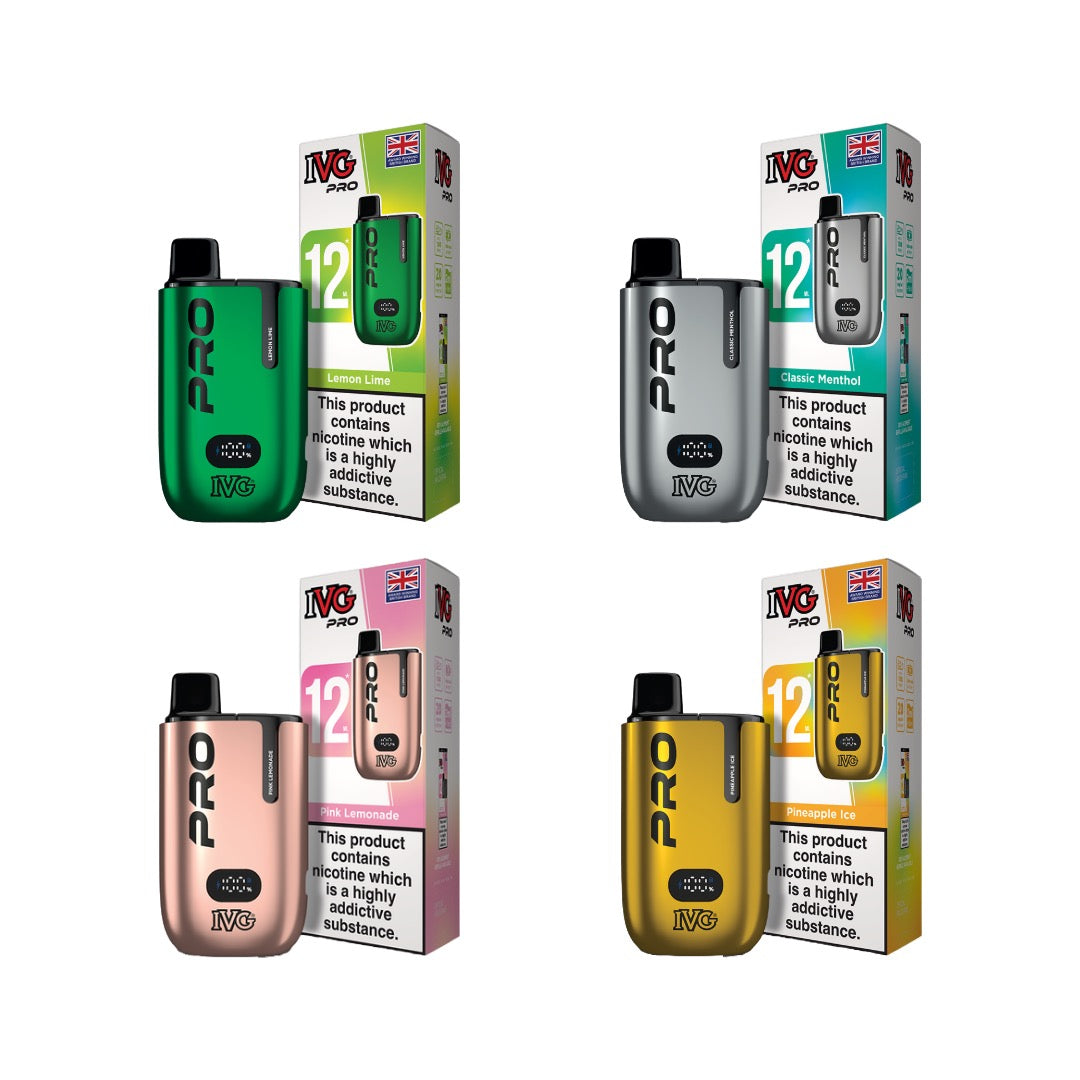 IVG - Pro 12 Prefilled Pod Vape Kit 10000 Puffs 20mg