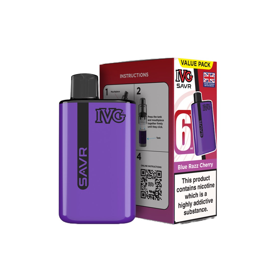 IVG - SAVR Prefilled Pod Vape Kit 3000 Puffs 20mg