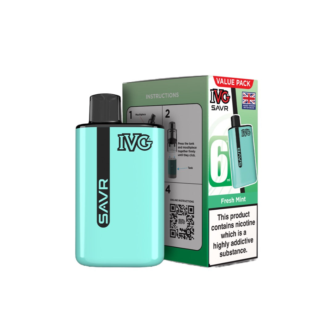 IVG - SAVR Prefilled Pod Vape Kit 3000 Puffs 20mg