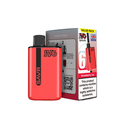 IVG - SAVR Prefilled Pod Vape Kit 3000 Puffs 20mg