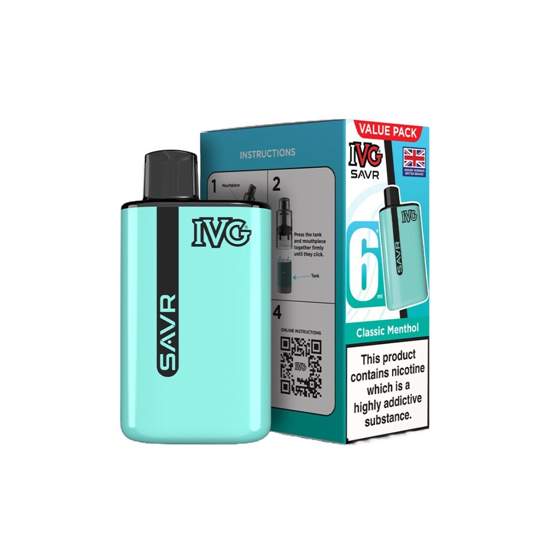 IVG - SAVR Prefilled Pod Vape Kit 3000 Puffs 20mg