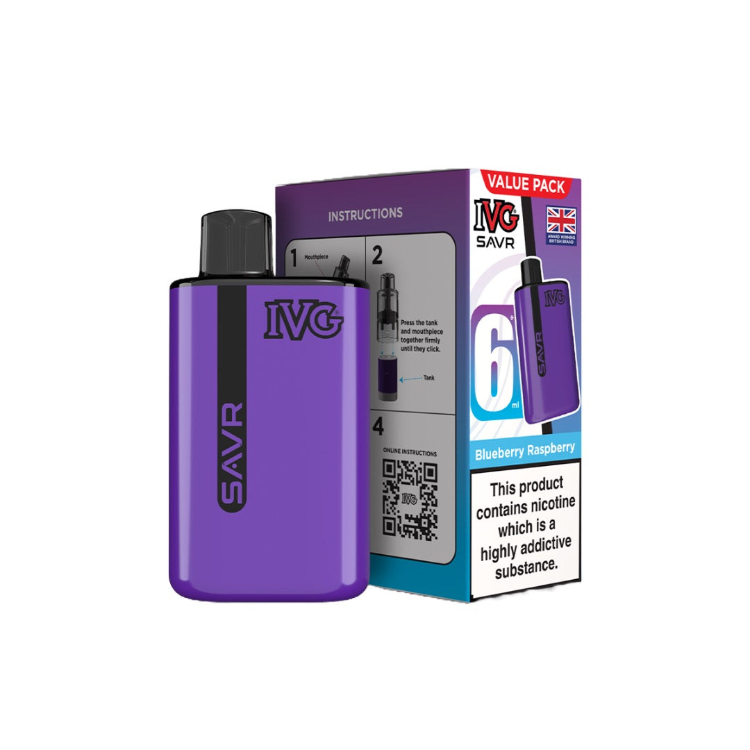 IVG - SAVR Prefilled Pod Vape Kit 3000 Puffs 20mg