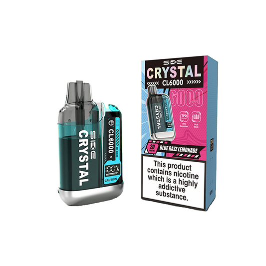 SKE - Crystal CL6000 Disposable Rechargeable Vape Kit 6000 Puffs 20mg