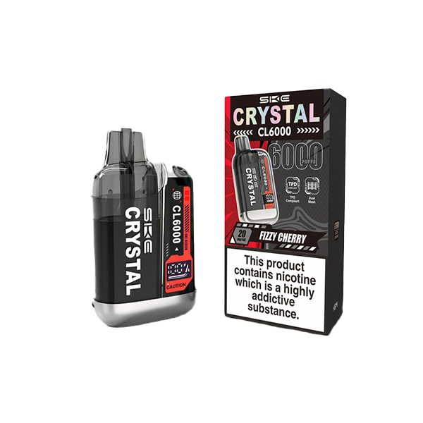 SKE - Crystal CL6000 Disposable Rechargeable Vape Kit 6000 Puffs 20mg