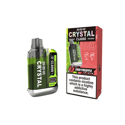 SKE - Crystal CL6000 Disposable Rechargeable Vape Kit 6000 Puffs 20mg