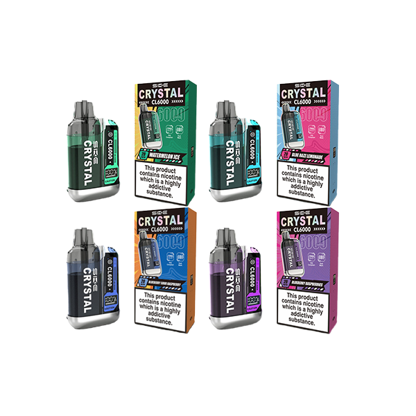 SKE - Crystal CL6000 Disposable Rechargeable Vape Kit 6000 Puffs 20mg