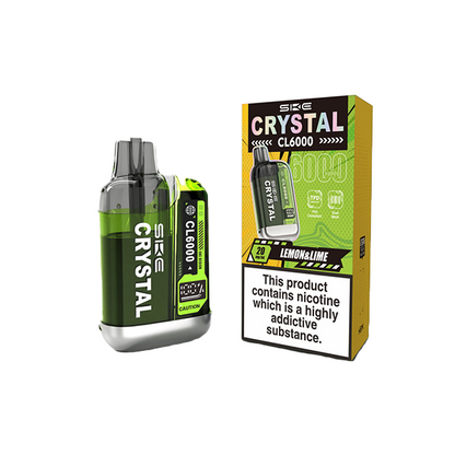 SKE - Crystal CL6000 Disposable Rechargeable Vape Kit 6000 Puffs 20mg