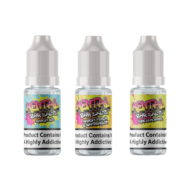 Signature Vapours - Mental Bar Salts 10ml Nic Salt (50VG/50PG) 20mg