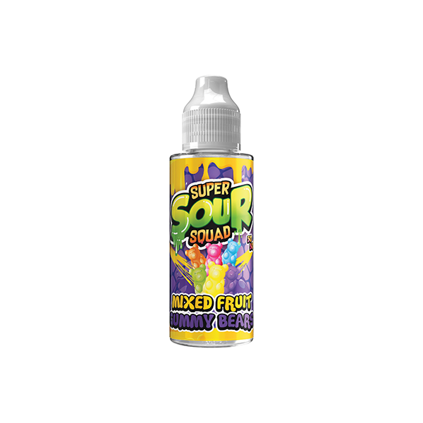 Signature Vapours - Super Sour Squad 100ml E-liquid 0mg (50VG/50PG)