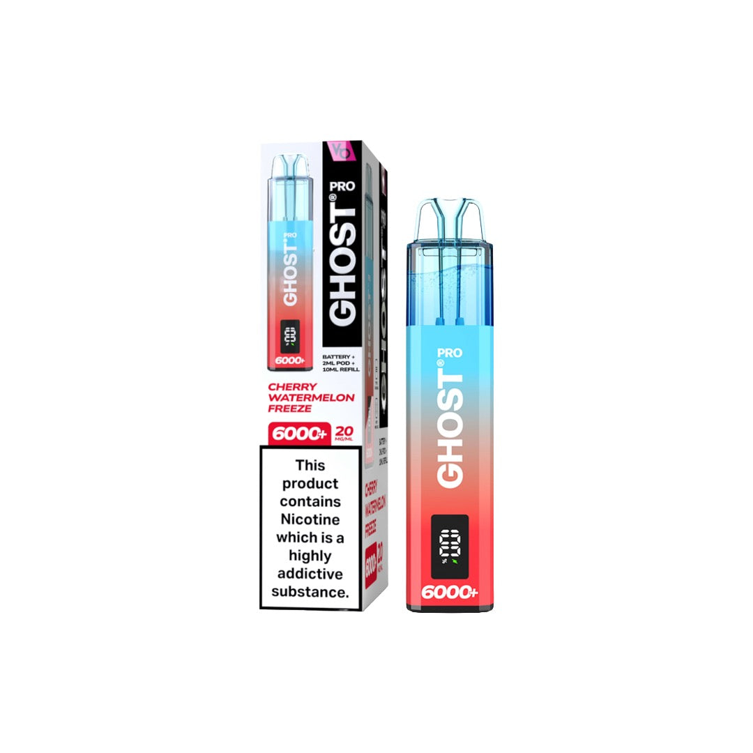 Ghost - Pro 6000+ Disposable Vapes Bars 20mg