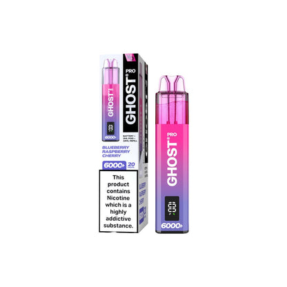 Ghost - Pro 6000+ Disposable Vapes Bars 20mg