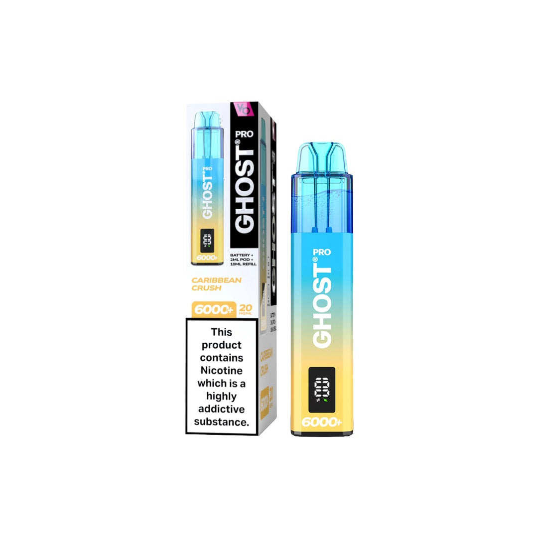 Ghost - Pro 6000+ Disposable Vapes Bars 20mg