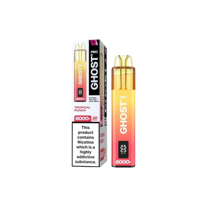 Ghost - Pro 6000+ Disposable Vapes Bars 20mg