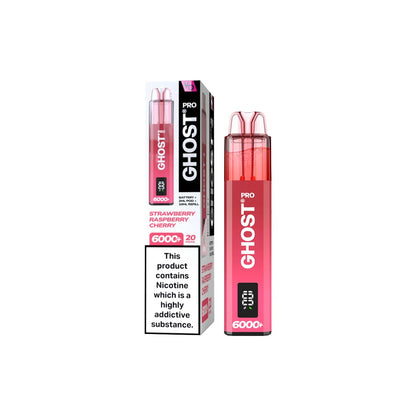 Ghost - Pro 6000+ Disposable Vapes Bars 20mg