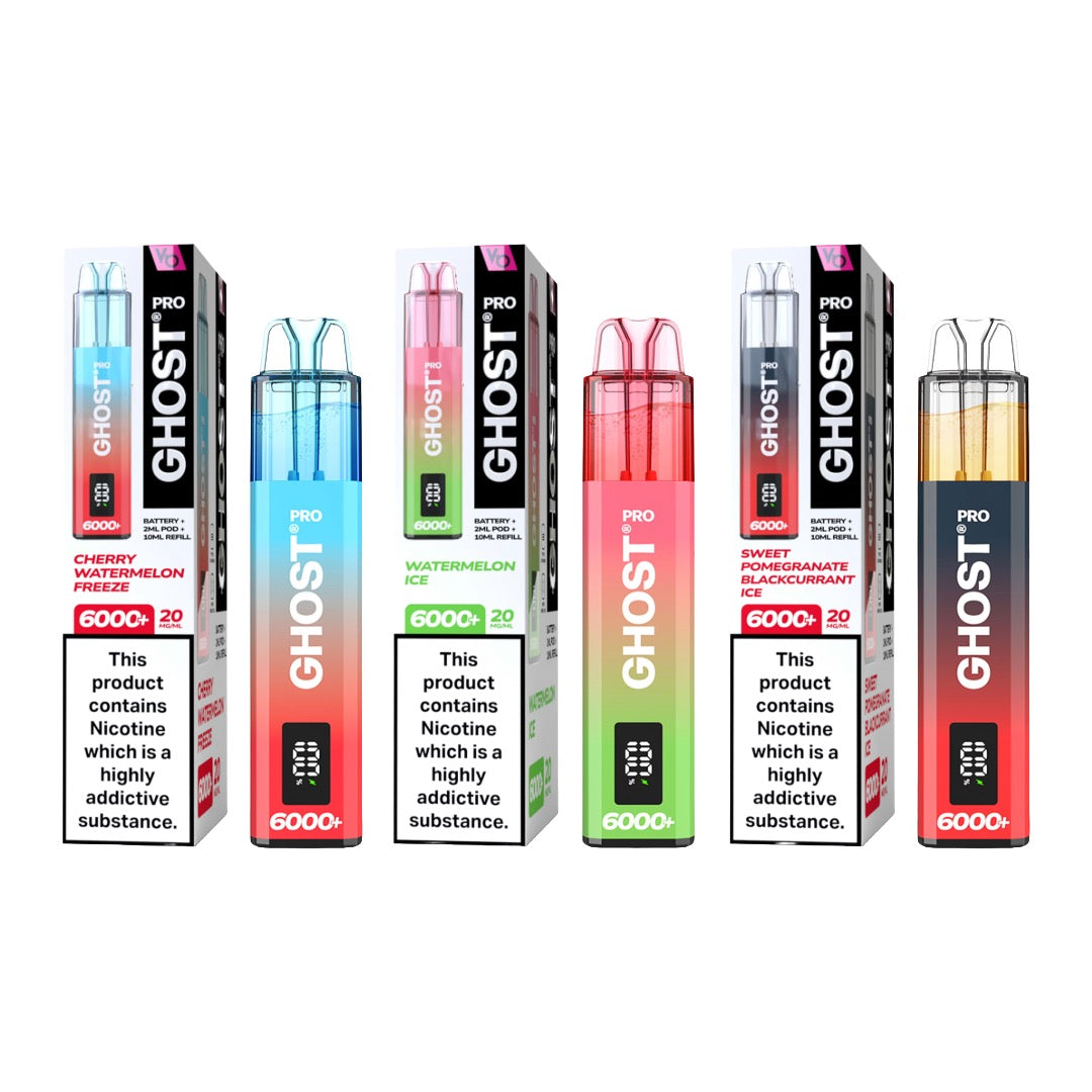 Ghost - Pro 6000+ Disposable Vapes Bars 20mg