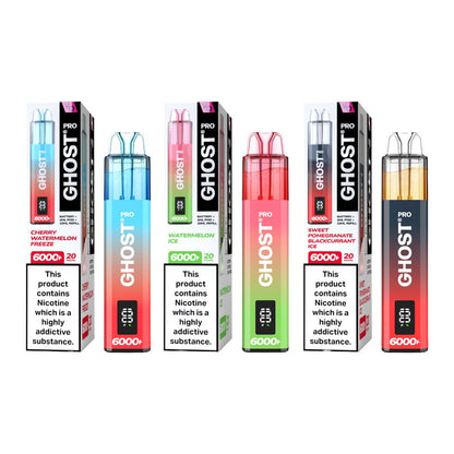 Ghost - Pro 6000+ Disposable Vapes Bars 20mg