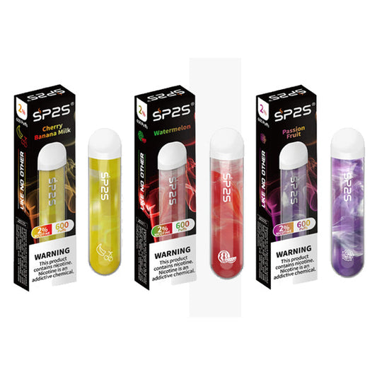 SP2S - Disposable Vape Device 600 Puffs 20mg