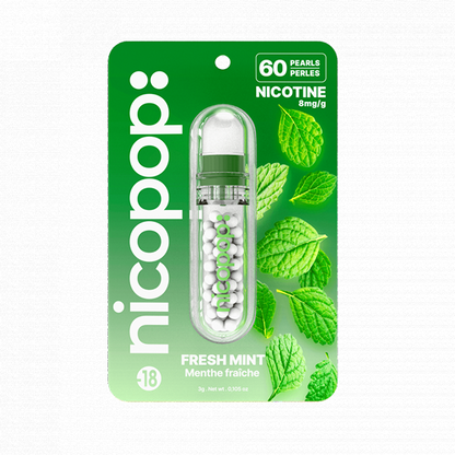 Nicopop - 8mg Nicotine Pearls - 60 Pearls