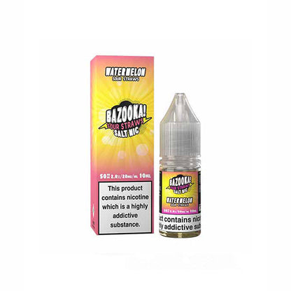 Bazooka - Sour Straws 10ml Nic Salts (50VG/50PG) 10mg