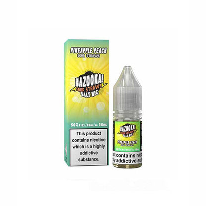 Bazooka - Sour Straws 10ml Nic Salts (50VG/50PG) 10mg