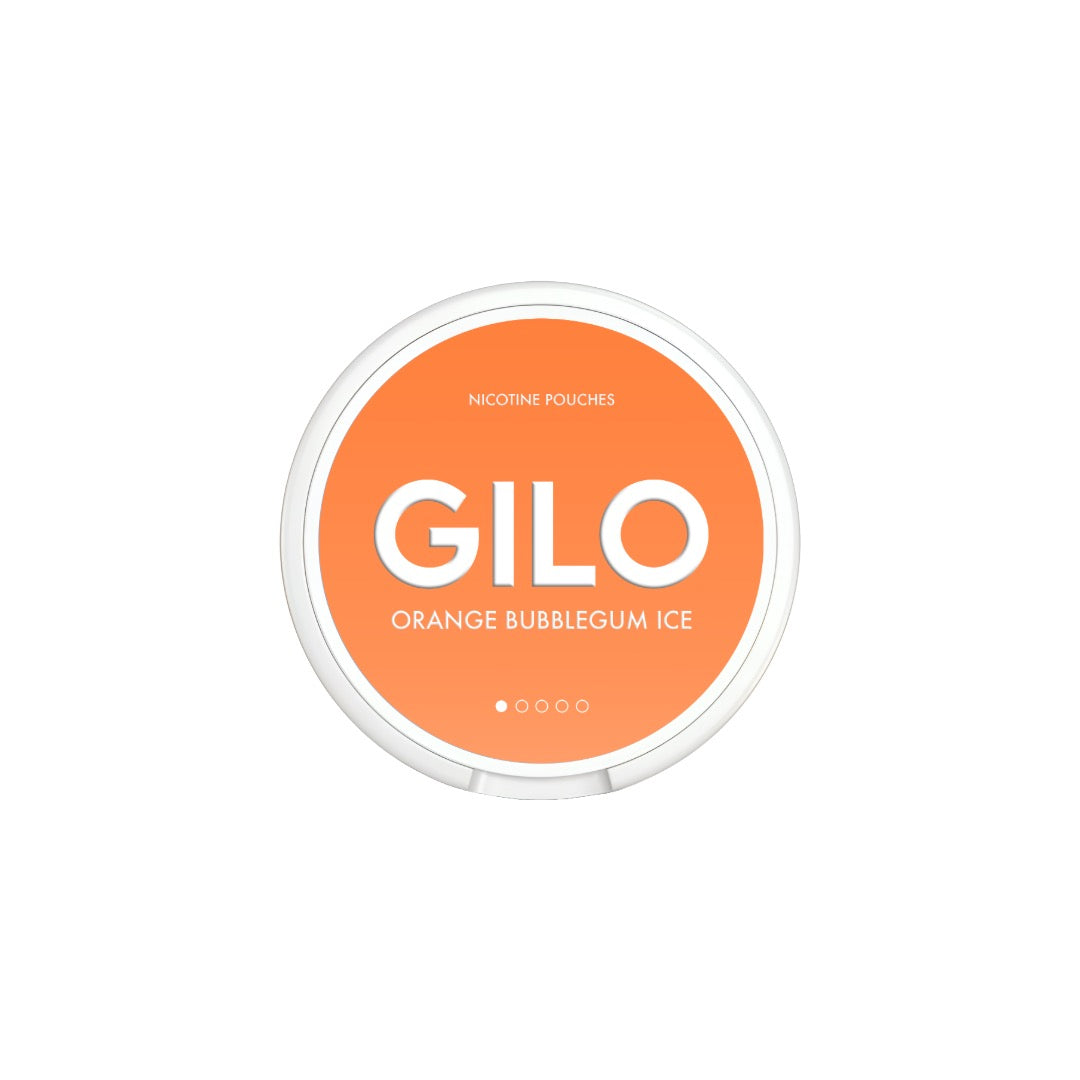 GILO - Nicotine Pouches Orange Bubblegum Ice - 20 Pouches 4mg